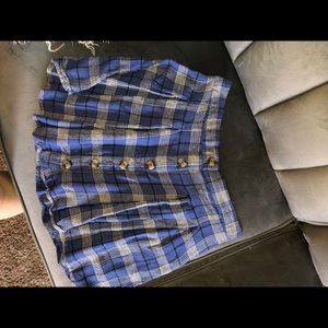 AEO plaid skater skirt